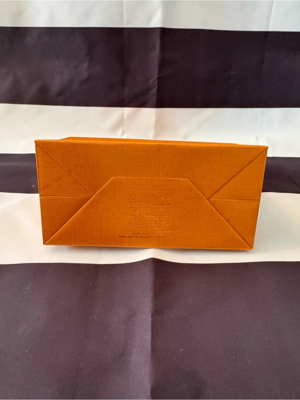 Louis Vuitton Orange Box with Black Logo